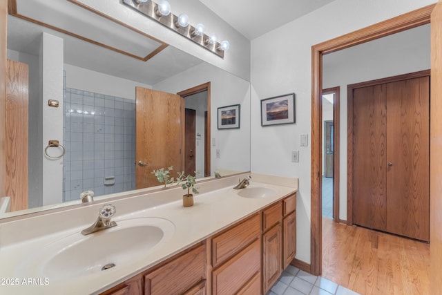 8604 S Oak St, Tempe, AZ 85284 - bathroom featuring double vanity and tile patterned flooring