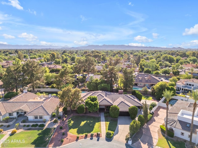 8604 S Oak St, Tempe, AZ 85284 - aerial view of residential area featuring a mountain backdrop