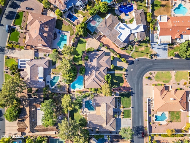 8604 S Oak St, Tempe, AZ 85284 - aerial overview of property's location with a pool and nearby suburban area