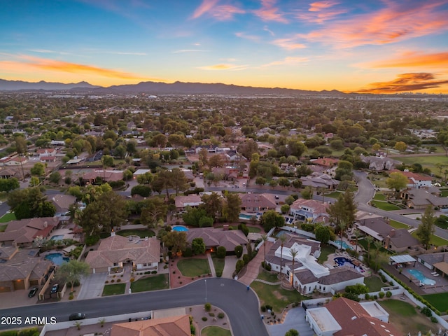 8604 S Oak St, Tempe, AZ 85284 - aerial perspective of suburban area with mountains