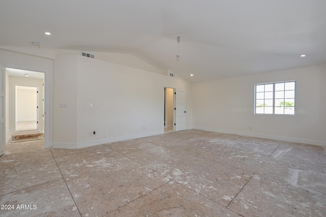 6312 N 13th St, Phoenix, AZ 85014 - unfurnished room featuring lofted ceiling and recessed lighting