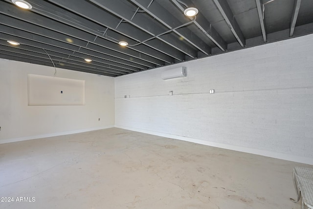 6312 N 13th St, Phoenix, AZ 85014 - basement with a wall mounted AC and baseboards