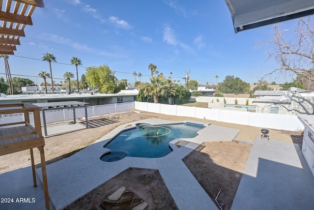6312 N 13th St, Phoenix, AZ 85014 - view of pool featuring a patio area and a fenced backyard