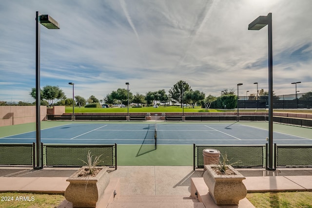 view of tennis court