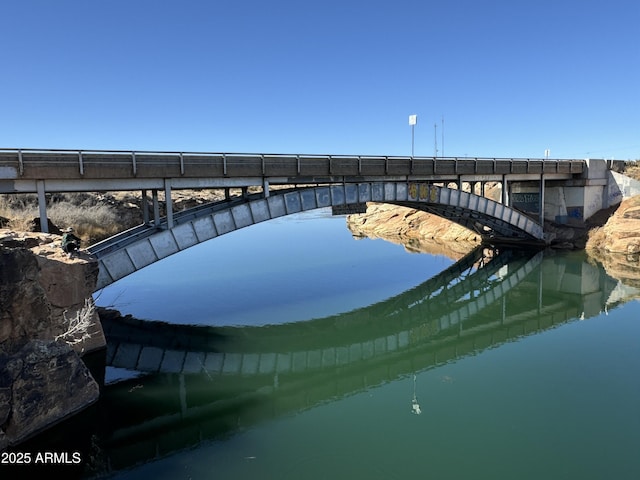 view of property's community with a water view