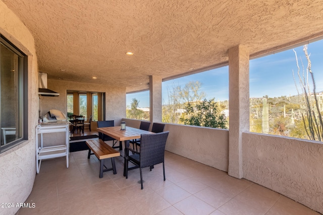 view of sunroom / solarium