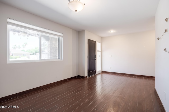 1551 E Glencove St, Mesa, AZ 85203 - spare room with plenty of natural light and dark wood finished floors