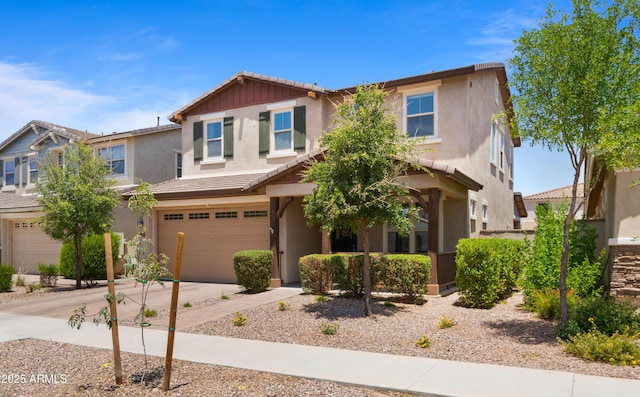 10224 E Talameer Ave, Mesa, AZ 85212 - view of front of property with stucco siding, a garage, concrete driveway, and a tiled roof