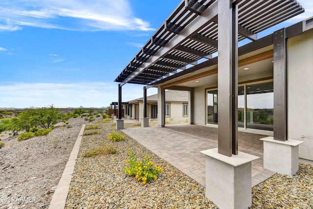 4128 Desert Moon Dr, Wickenburg, AZ 85390 - view of patio / terrace with a pergola