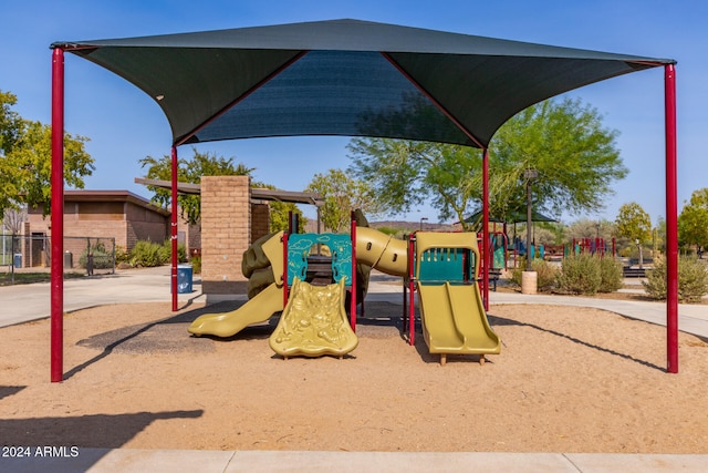 view of jungle gym