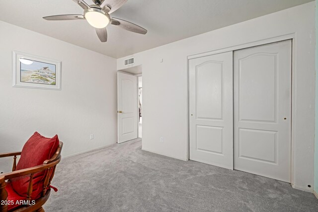 1146 W Sea Fog Dr, Gilbert, AZ 85233 - office area with carpet and a ceiling fan