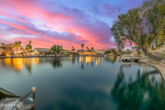 1146 W Sea Fog Dr, Gilbert, AZ 85233 - water view featuring nearby suburban area and fence