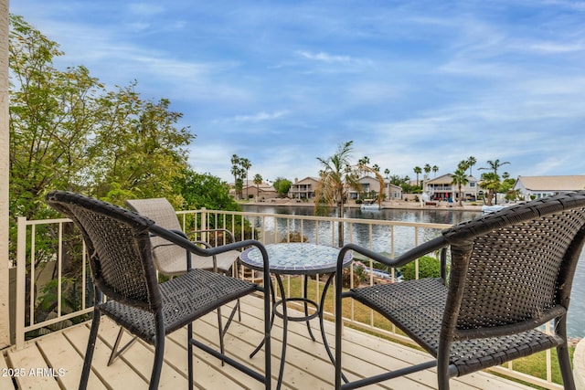 1146 W Sea Fog Dr, Gilbert, AZ 85233 - balcony with a water view and a residential view