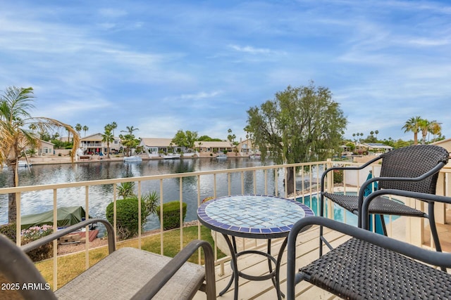 1146 W Sea Fog Dr, Gilbert, AZ 85233 - balcony with a water view and a residential view