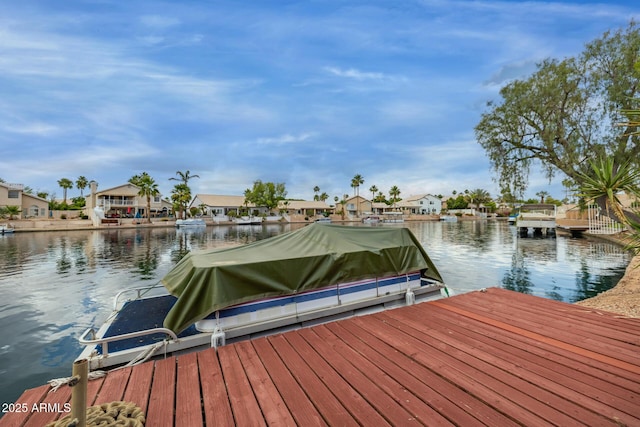 1146 W Sea Fog Dr, Gilbert, AZ 85233 - dock featuring a residential view and a water view