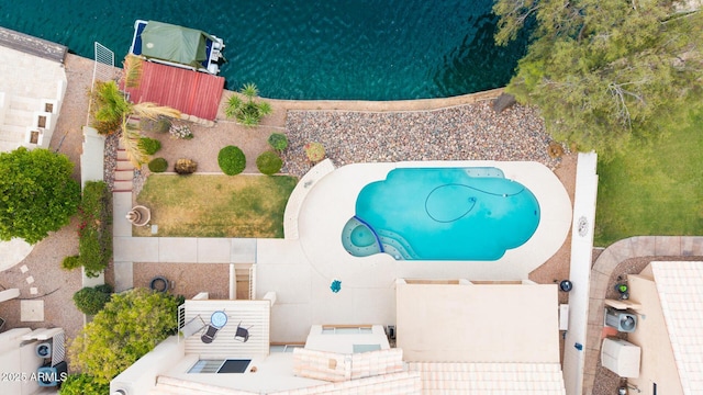 1146 W Sea Fog Dr, Gilbert, AZ 85233 - aerial view of a pool