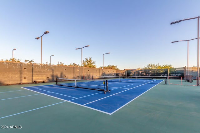 view of sport court