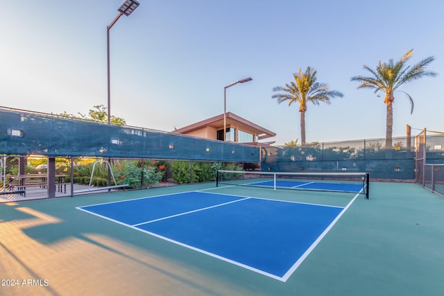 view of tennis court