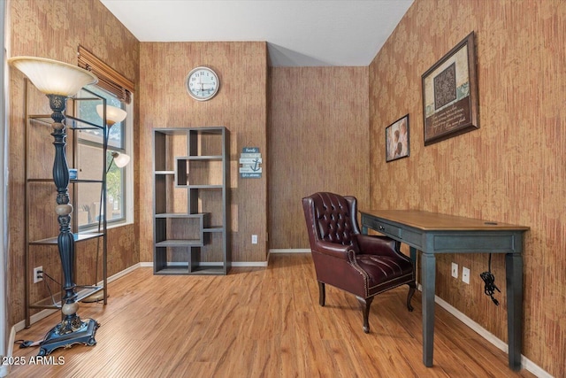 4667 E County Down Dr, Chandler, AZ 85249 - office area featuring wood finished floors and baseboards