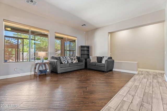 4667 E County Down Dr, Chandler, AZ 85249 - living room featuring wood finished floors
