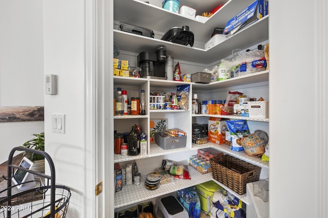 view of pantry