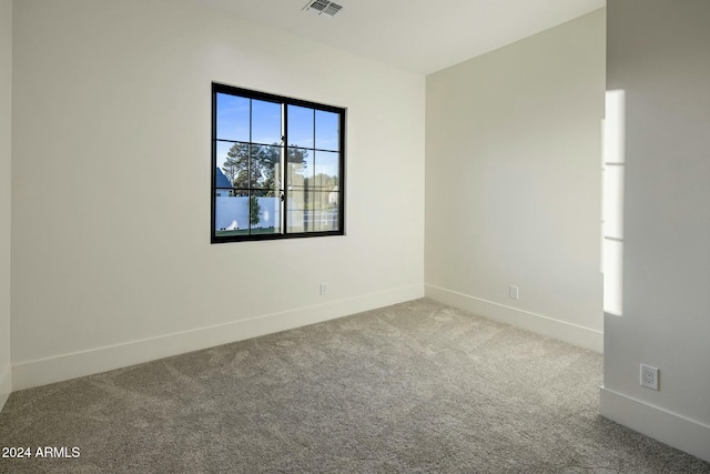 view of carpeted empty room