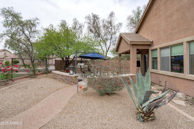 2221 W Calle De Las Estrella Way, Phoenix, AZ 85085 - fenced backyard featuring a patio area