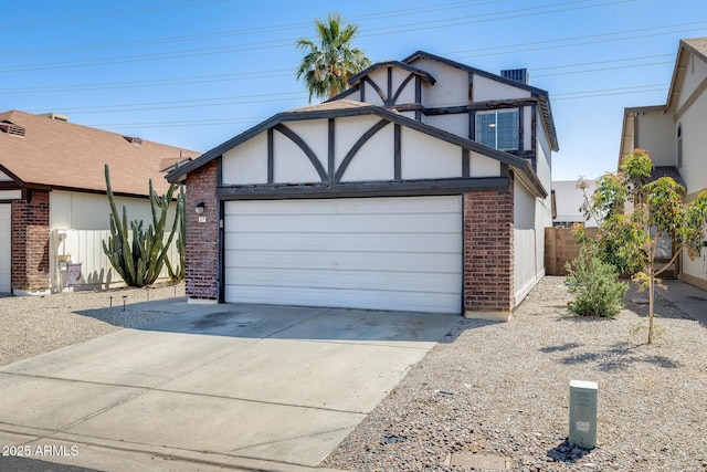garage with driveway