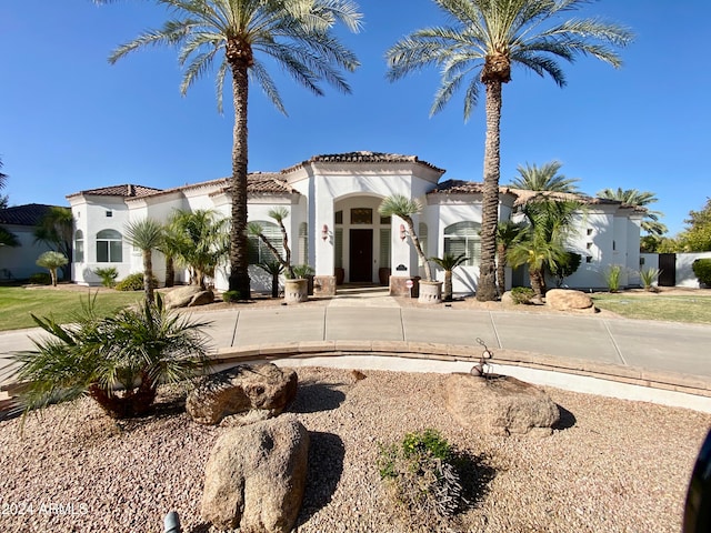 view of mediterranean / spanish house