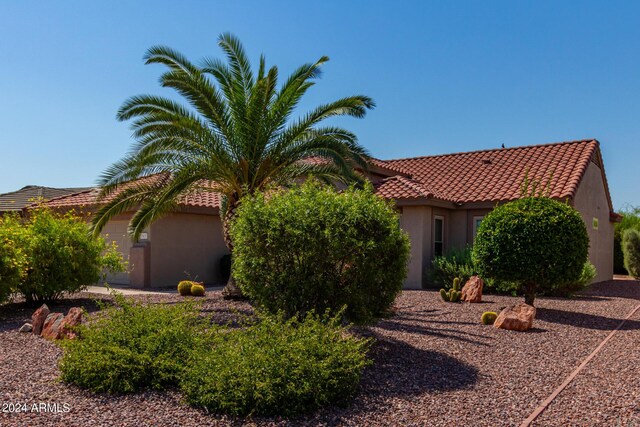 15631 W Bethesda Ct, Surprise, AZ 85374 - view of front of home featuring a tiled roof and stucco siding