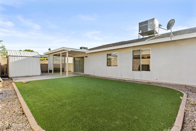 2313 N 87th Way, Scottsdale, AZ 85257 - view of yard with a patio and cooling unit