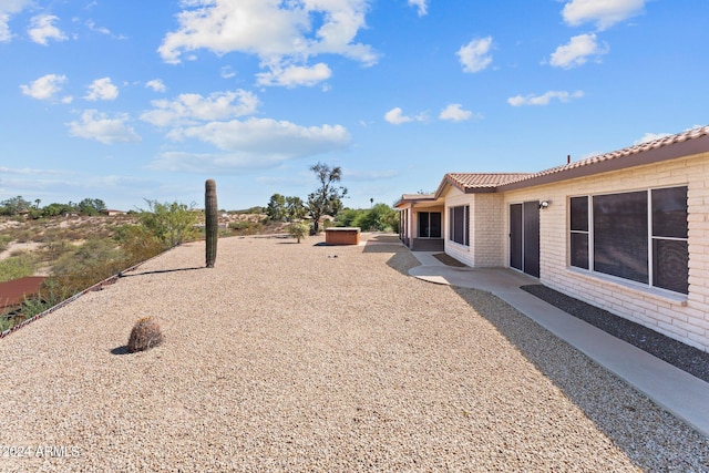 view of yard with a patio