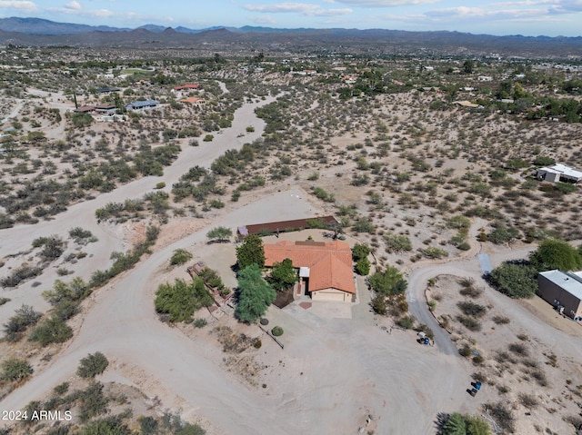 bird's eye view featuring a mountain view