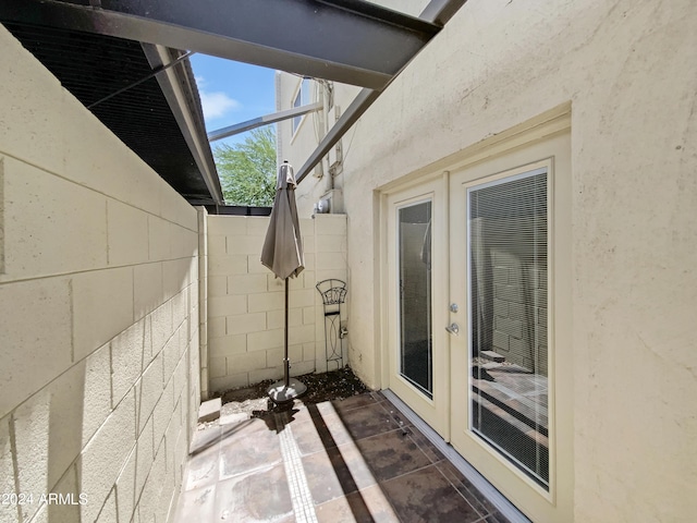 view of patio / terrace with french doors