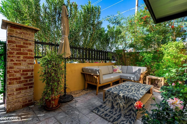 view of patio / terrace with outdoor lounge area