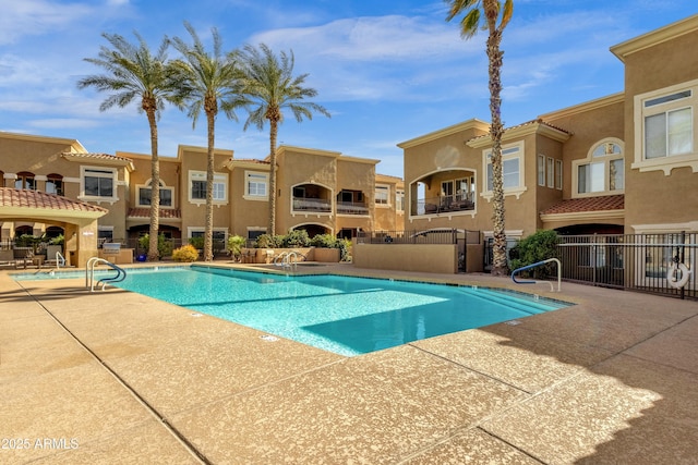 view of pool with a patio