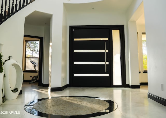 entrance foyer with baseboards