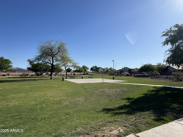 surrounding community featuring a yard