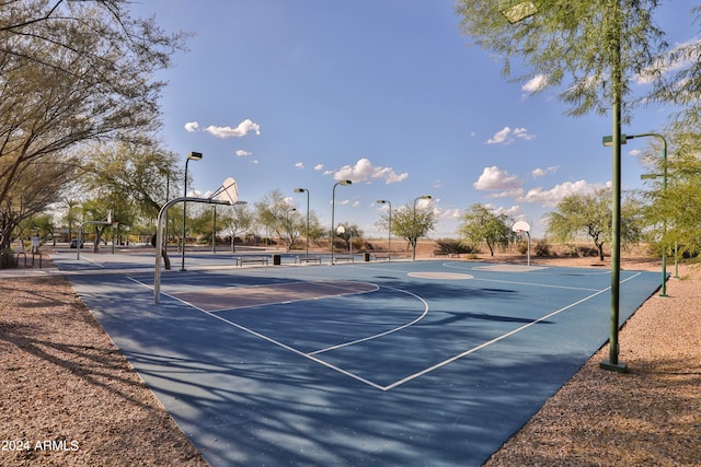 view of basketball court