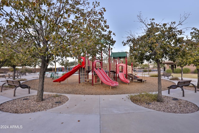 view of jungle gym