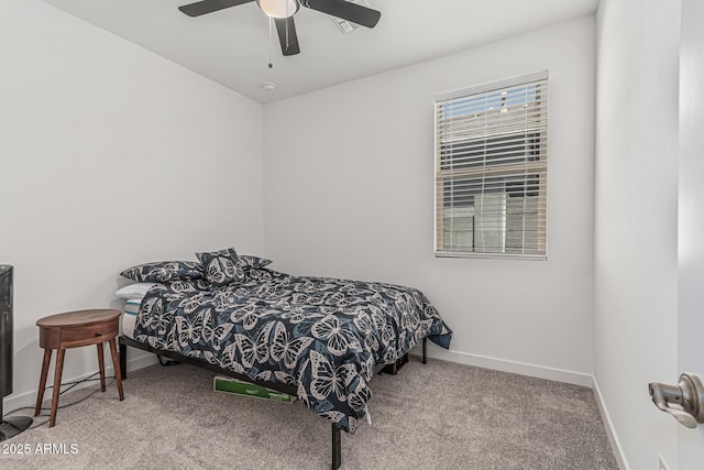 16877 W Butler Ave, Waddell, AZ 85355 - bedroom featuring baseboards, carpet flooring, and ceiling fan