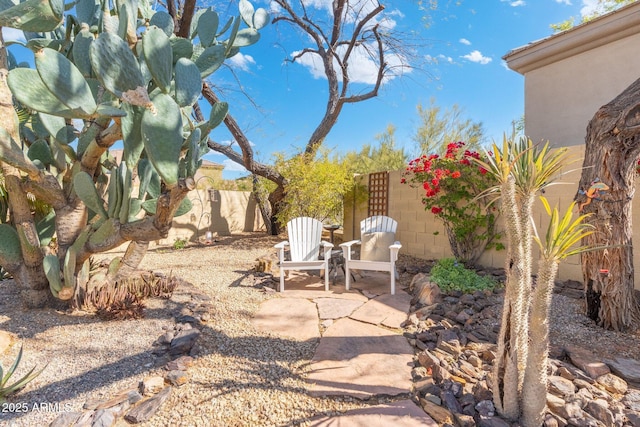 view of patio / terrace with a fenced backyard