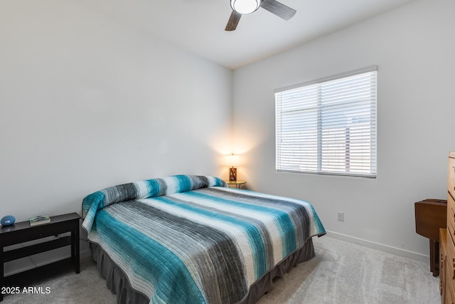 7694 W Desert Spoon Dr, Peoria, AZ 85383 - bedroom with carpet, baseboards, and a ceiling fan
