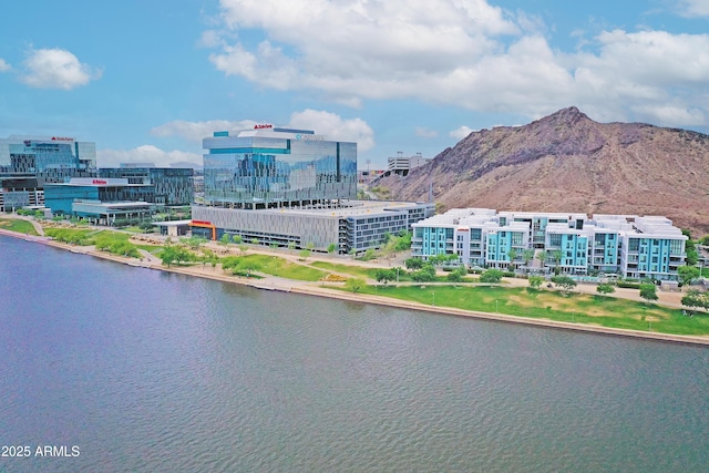 property view of water with a mountain view