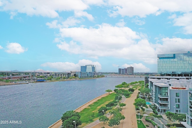 water view featuring a view of city