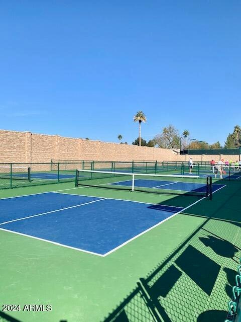 view of tennis court