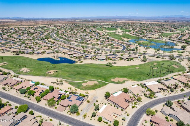 aerial view featuring a mountain view