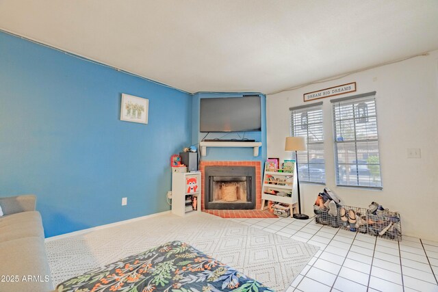 8111 W Wacker Rd Unit 62, Peoria, AZ 85381 - playroom featuring a brick fireplace