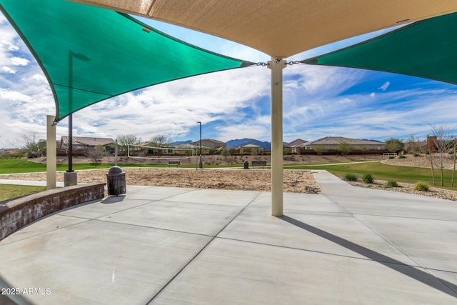 view of patio / terrace featuring volleyball court