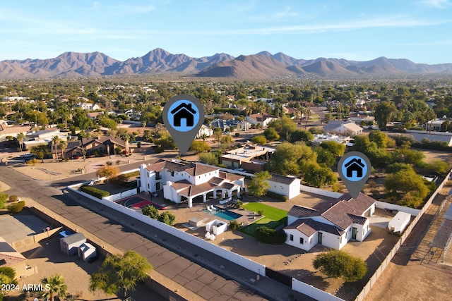 10125 E Cortez Dr, Scottsdale, AZ 85260 - aerial perspective of suburban area with mountains